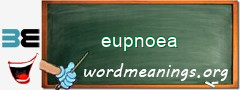 WordMeaning blackboard for eupnoea